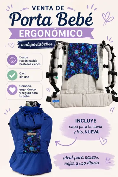 Porta bebé ergonómico casi sin uso - miniatura 1