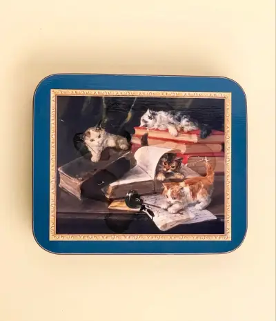 Posavasos vintage con diseño de gatos - miniatura 1