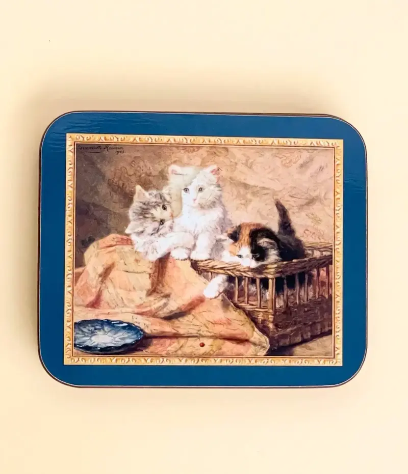 Posavasos vintage con diseño de gatos - 2