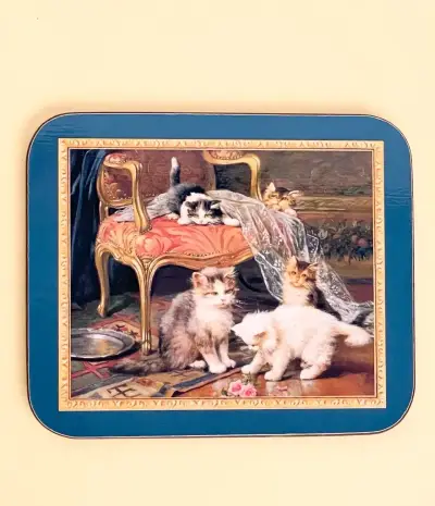 Posavasos vintage con diseño de gatos - miniatura 4