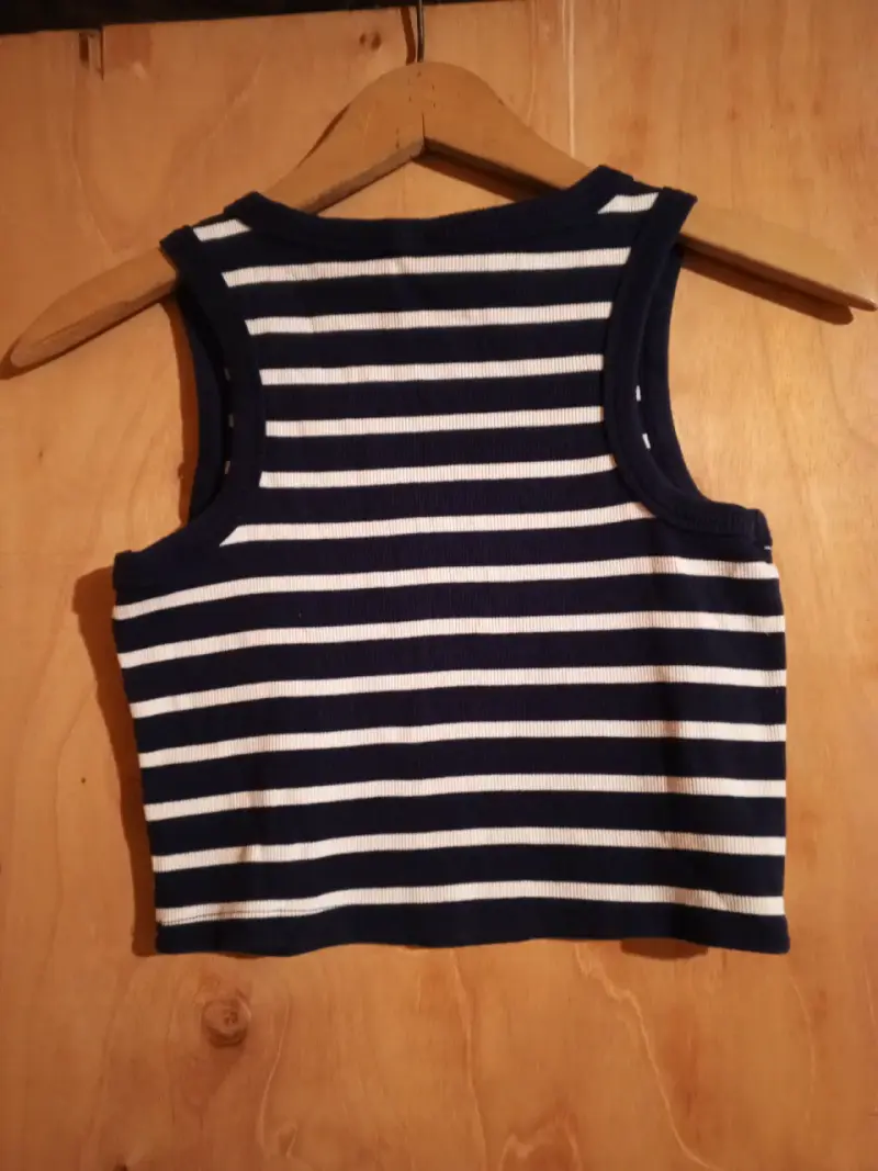 Cropped top a rayas - 2