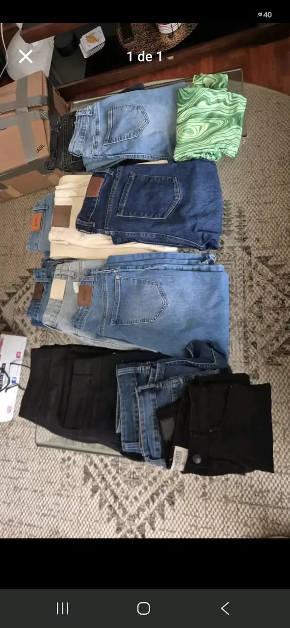 Lote de jeans para mujer en varios colores