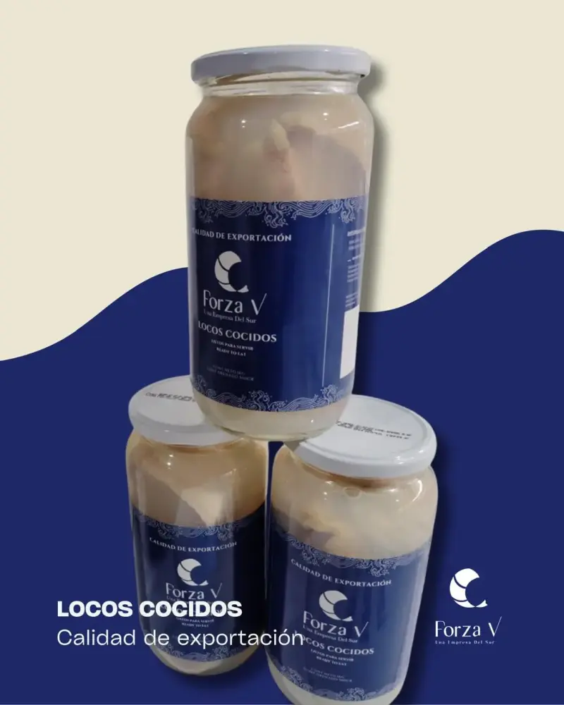 Locos cocidos Forza V en frasco