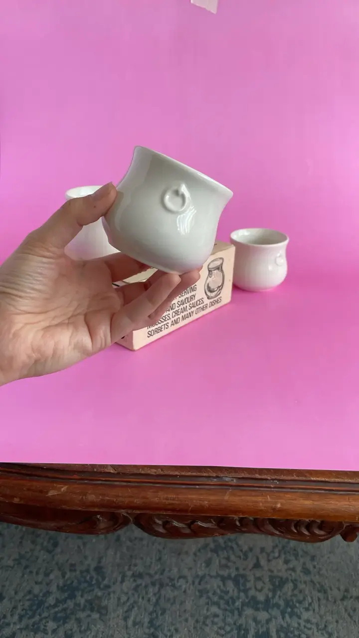 Set de 4 potes vintage para mousse de chocolate - 2