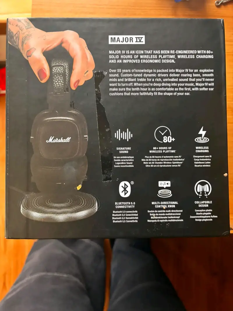 Audífonos Marshall Major IV Bluetooth - 2