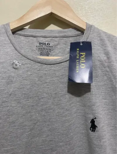 Polera gris Polo Ralph Lauren slim fit - miniatura 2
