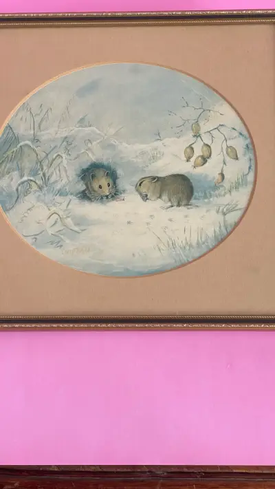 Cuadro decorativo con ilustración de ratones - miniatura 5