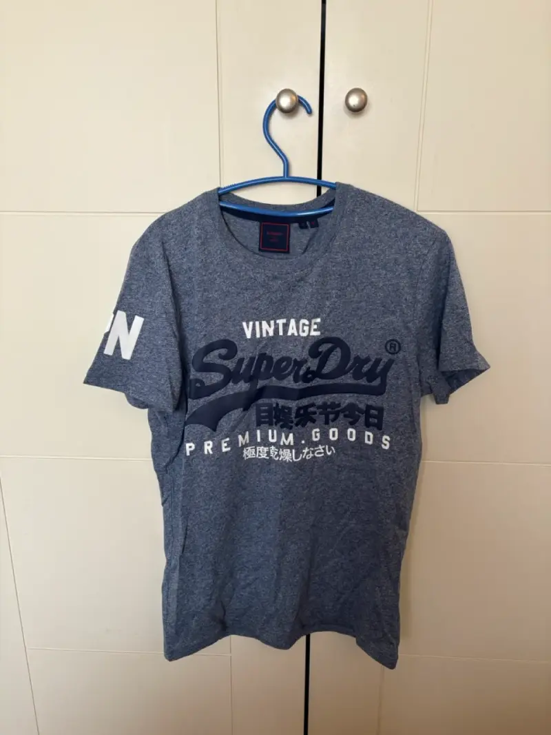 Polera Superdry Vintage azul - 1