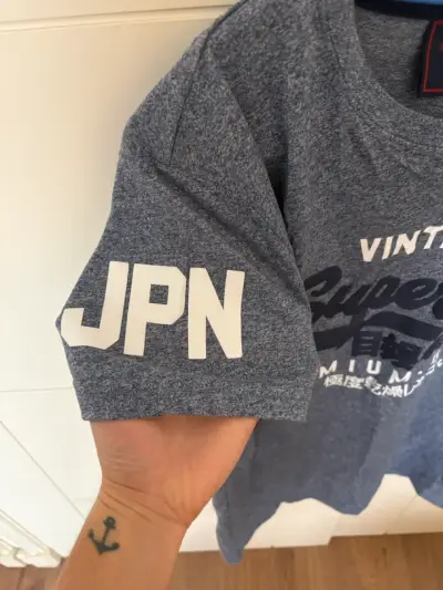Polera Superdry Vintage azul - miniatura 2