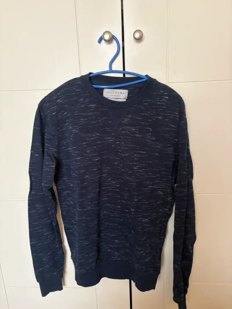 Polerón azul marino Zara hombre - 1