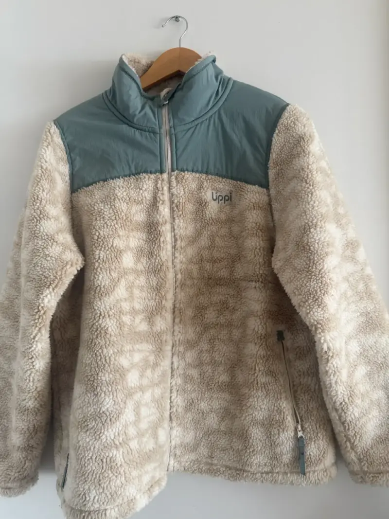 Chaqueta polar beige y azul lippi - 1