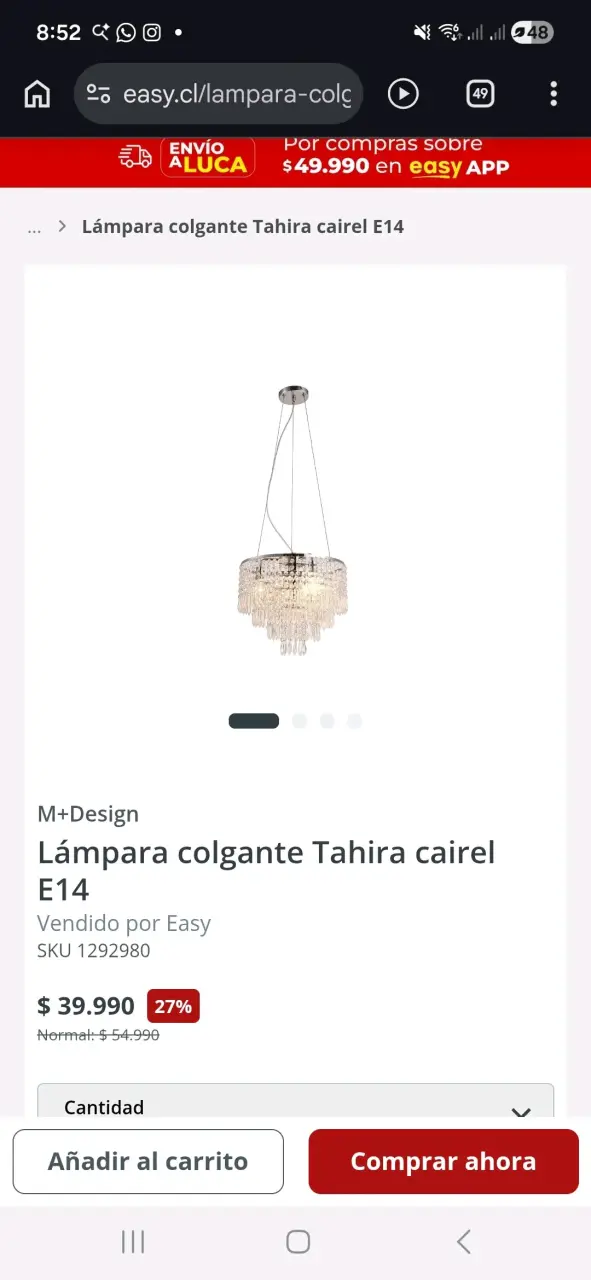 Lámpara colgante M+ Design E14 - 3