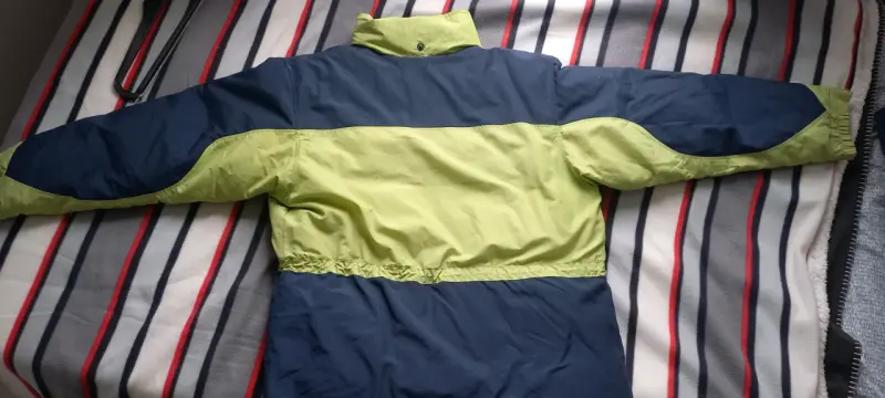 Chaqueta Columbia impermeable verde y azul - 3