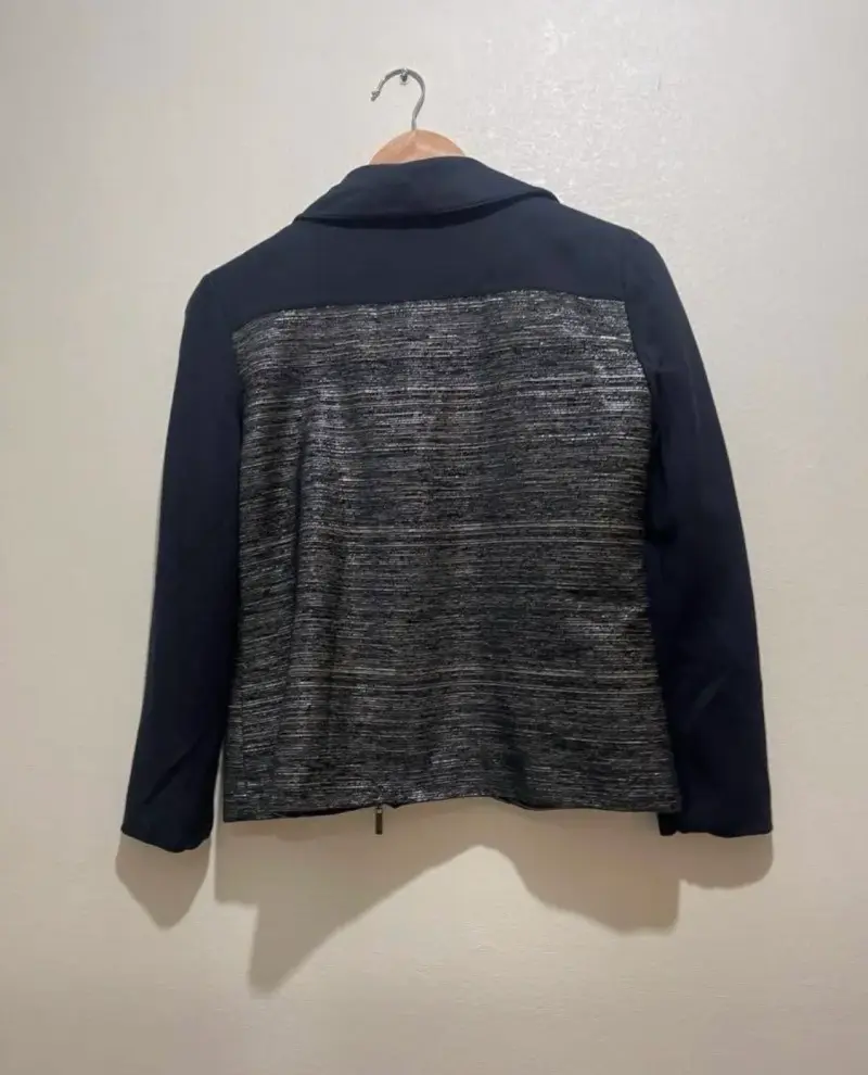 Chaqueta estilo biker negra y gris ASH - 2