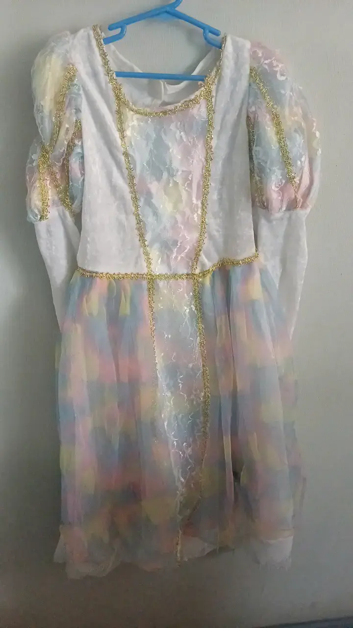 Vestido de princesa infantil multicolor - 1