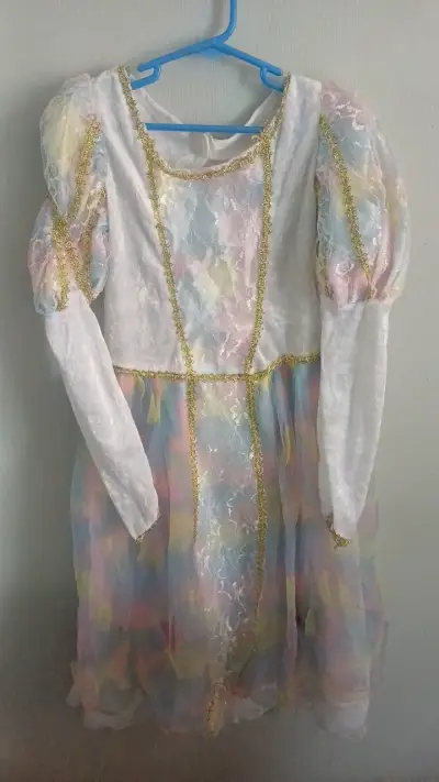 Vestido de princesa infantil multicolor - miniatura 2
