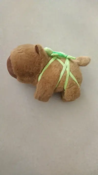 Peluche de capibara con tortuga decorativa - miniatura 2