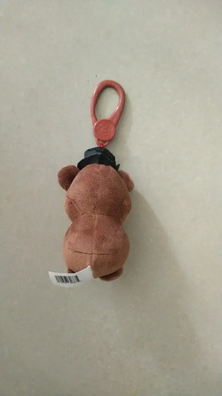 Llavero peluche oso Freddy con sombrero - 2