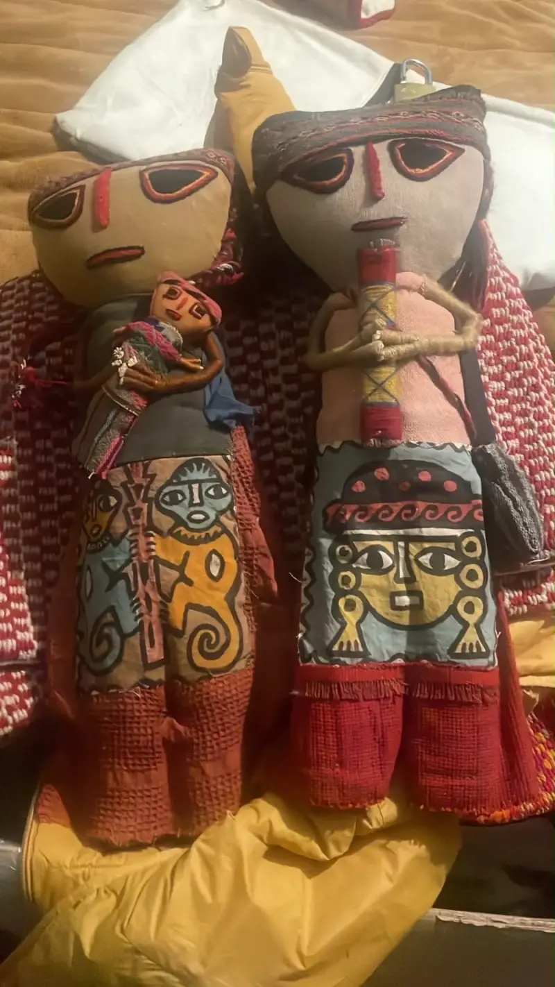 Muñecas artesanales decorativas andinas - 1