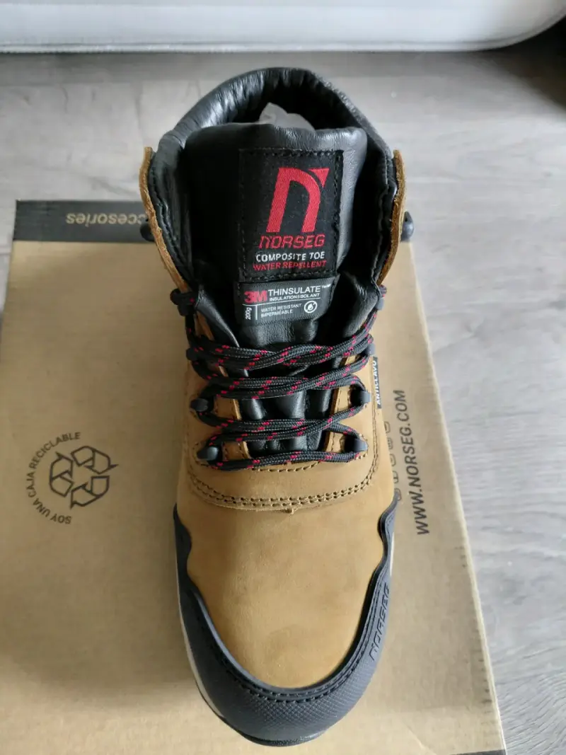 Botas de seguridad Norseg marrón anticlavo - 3