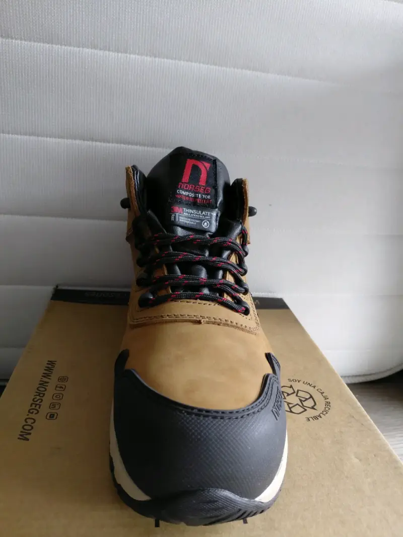 Botas de seguridad Norseg marrón anticlavo - 4