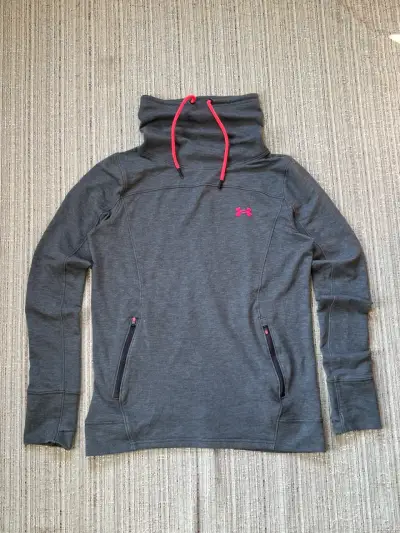 Polerón Under Armour gris con cuello - miniatura 1