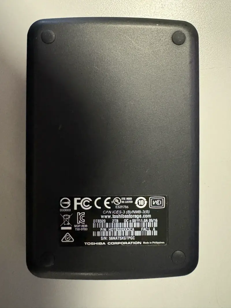 2 x Disco duro externo Toshiba 4TB/2TB USB 3.0 - 2