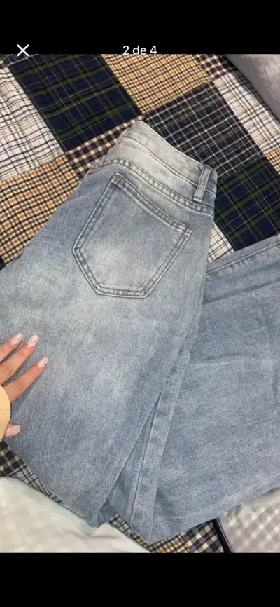 Jeans azul lavado medio para mujer - miniatura 4