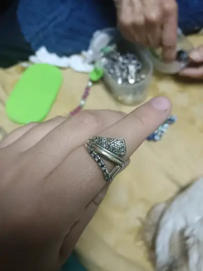 Anillo de plata con oro - miniatura 1