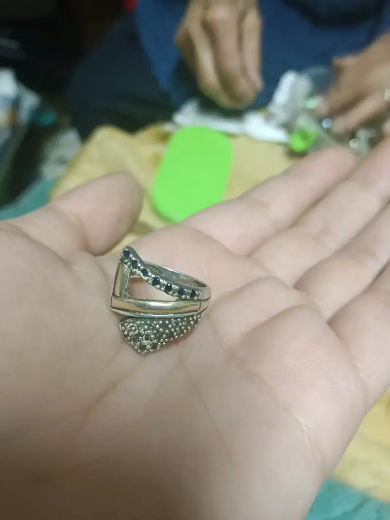 Anillo de plata con oro - 2