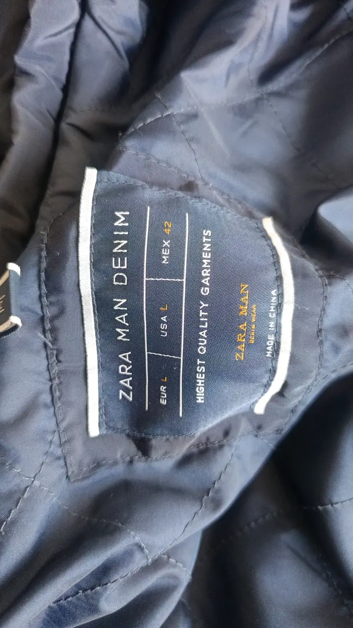 Chaqueta Zara Man Denim azul talla L - 1