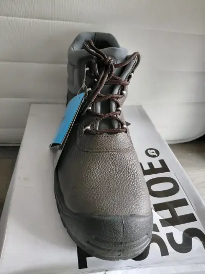 Botas de seguridad marrones con etiqueta - miniatura 4
