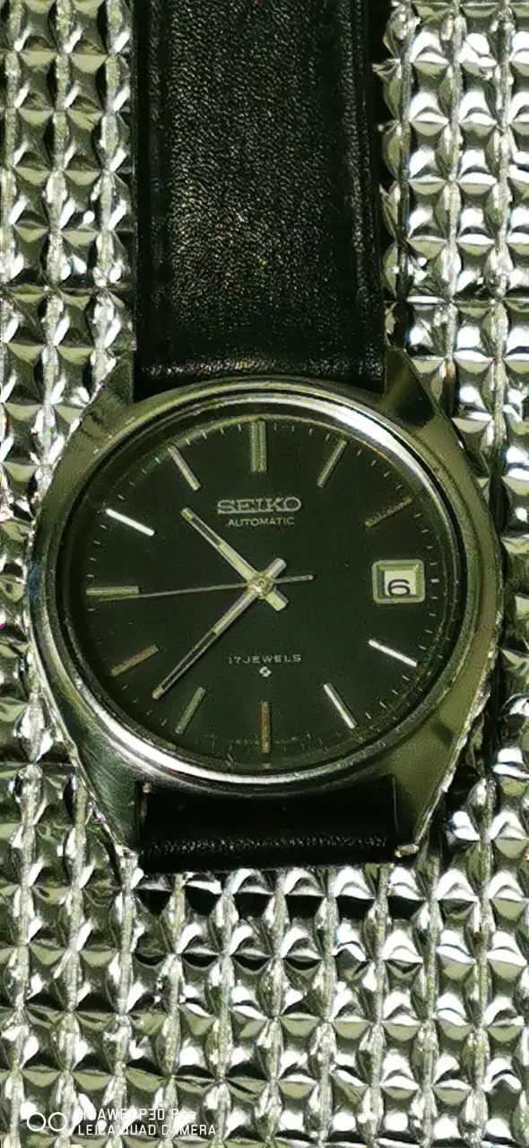 Reloj automático Seiko vintage negro - 1