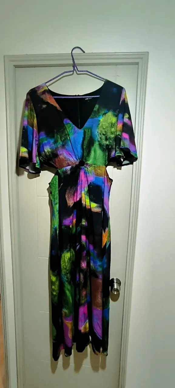 Vestido largo estampado multicolor Foster - 2