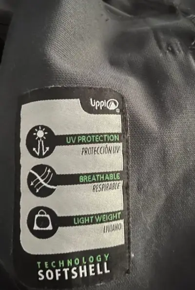 Chaqueta deportiva negra Upp con cierre - miniatura 4