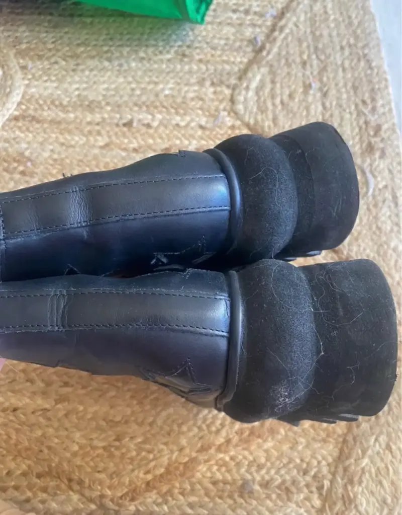 Botines negros con plataforma Sofía de Grecia - 4