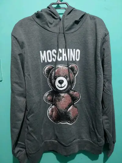 Polerón Moschino gris con oso estampado - miniatura 1