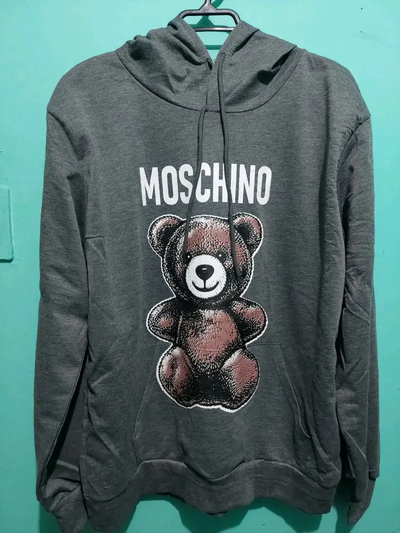Polerón Moschino gris con oso estampado - 3