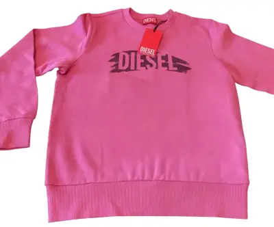 Polerón Rosa Diesel Logo Algodón Niña Talla 12 - miniatura 1