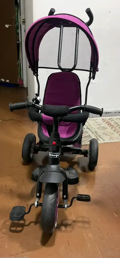 Triciclo para niños Bebeglo con toldo - miniatura 1