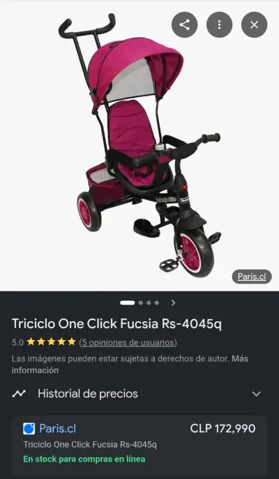 Triciclo para niños Bebeglo con toldo - miniatura 4