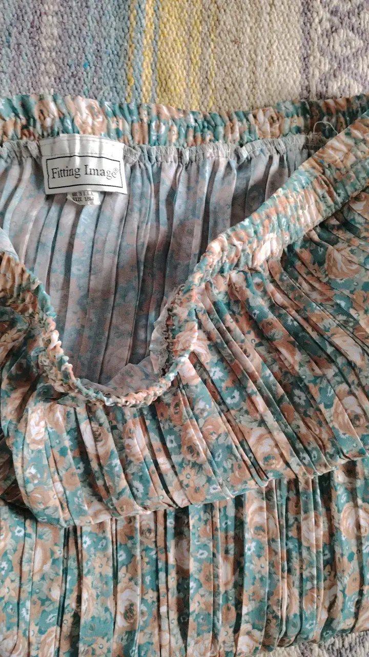 Falda plisada floral multicolor - 3