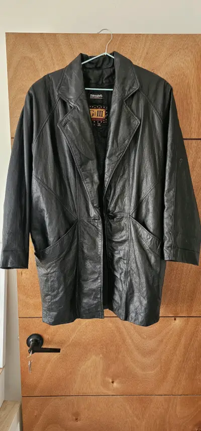 Chaqueta de cuero negra G-III - miniatura 1