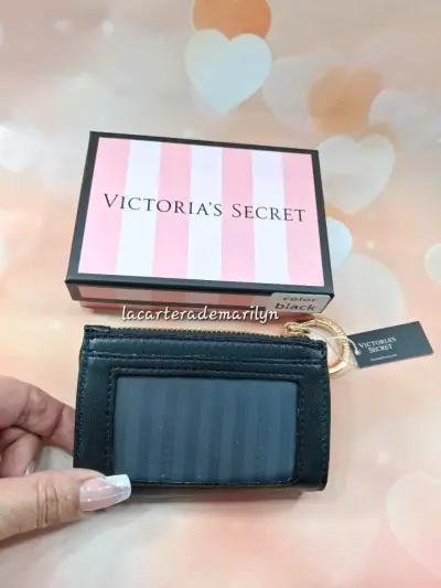 Tarjetero monedero negro Victoria's Secret - miniatura 4