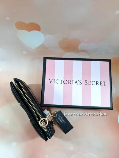 Tarjetero monedero negro Victoria's Secret - miniatura 5