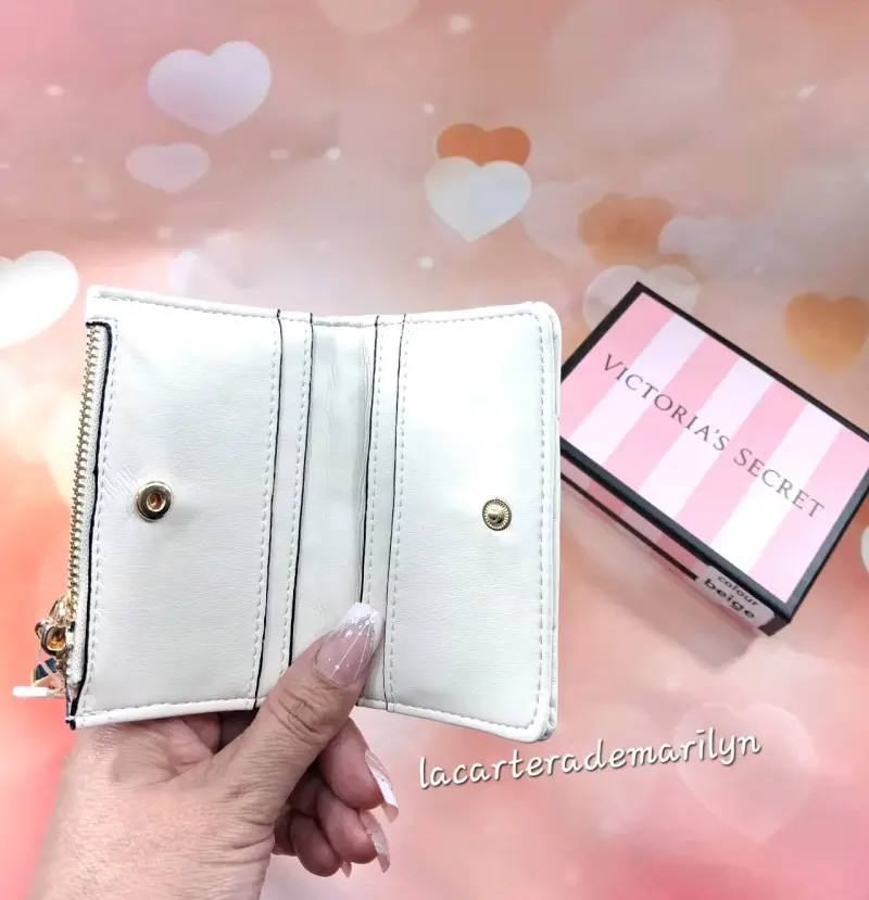 Tarjetero monedero crema Victoria's Secret - 2