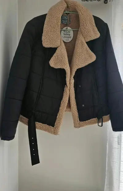 Chaqueta Snow Valley mujer negra con forro polar - miniatura 1