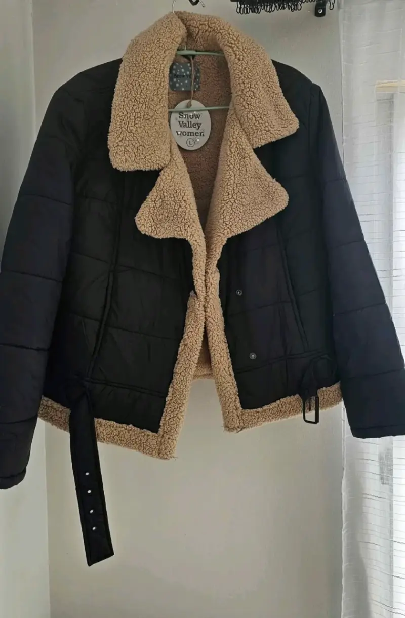 Chaqueta Snow Valley mujer negra con forro polar - 2