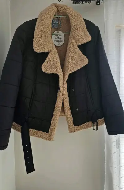 Chaqueta Snow Valley mujer negra con forro polar - miniatura 2