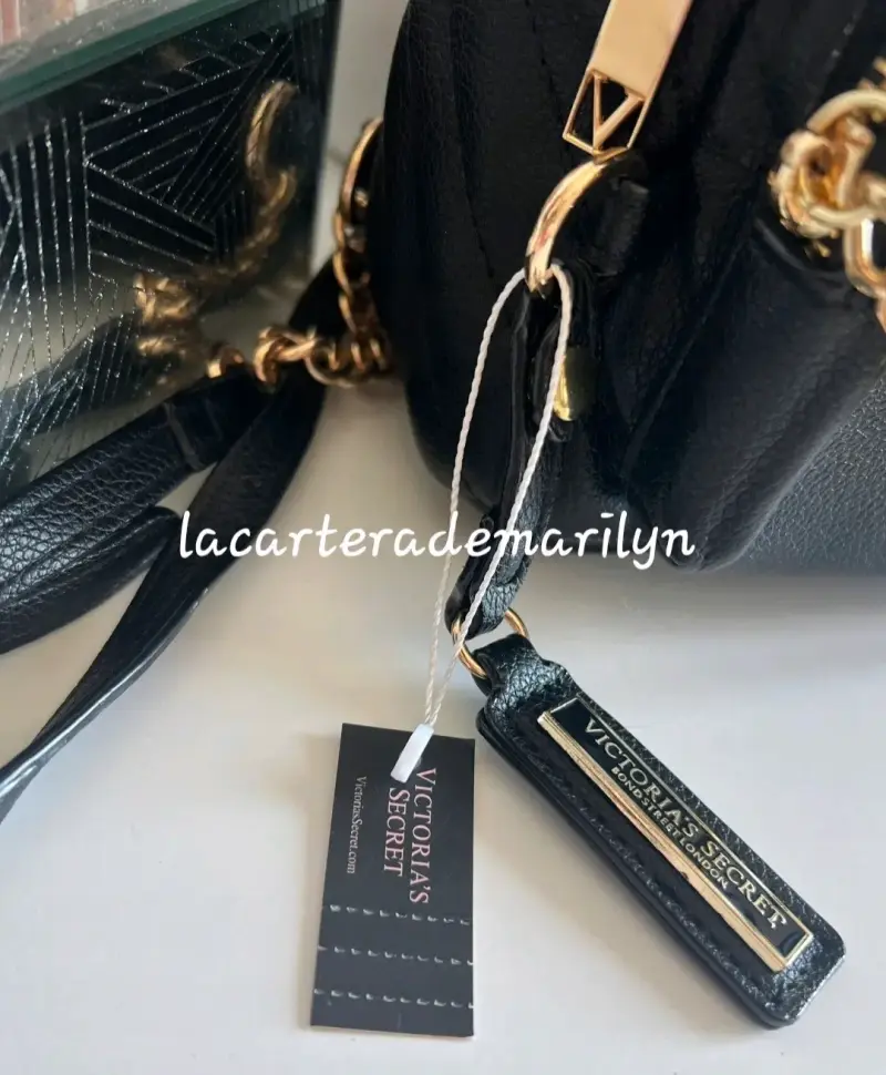 Mini mochila victoria secret negra - 2